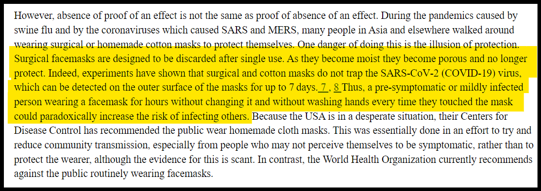 NIH Study masks ineffective